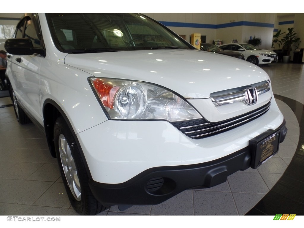 2009 CR-V EX 4WD - Taffeta White / Gray photo #12