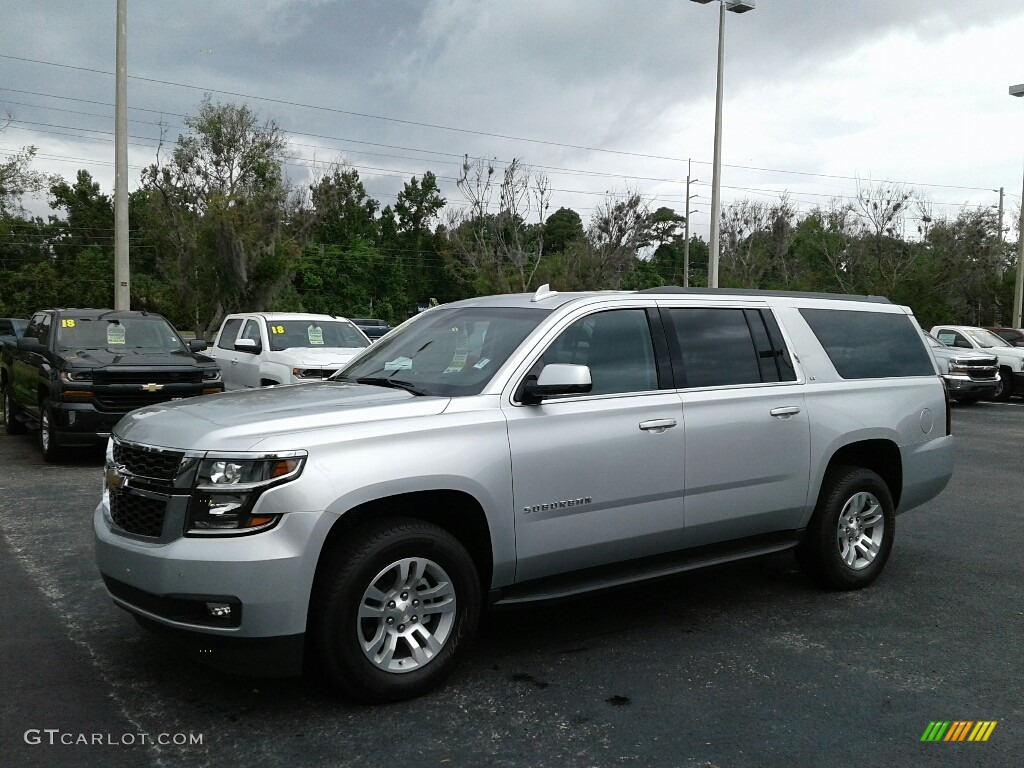 2018 Suburban LT - Silver Ice Metallic / Cocoa/­Dune photo #1