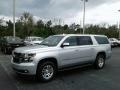 2018 Silver Ice Metallic Chevrolet Suburban LT  photo #1