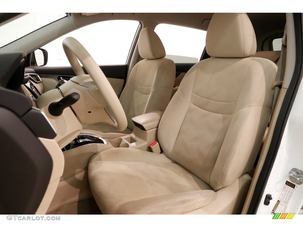 2014 Rogue SV AWD - Moonlight White / Almond photo #6