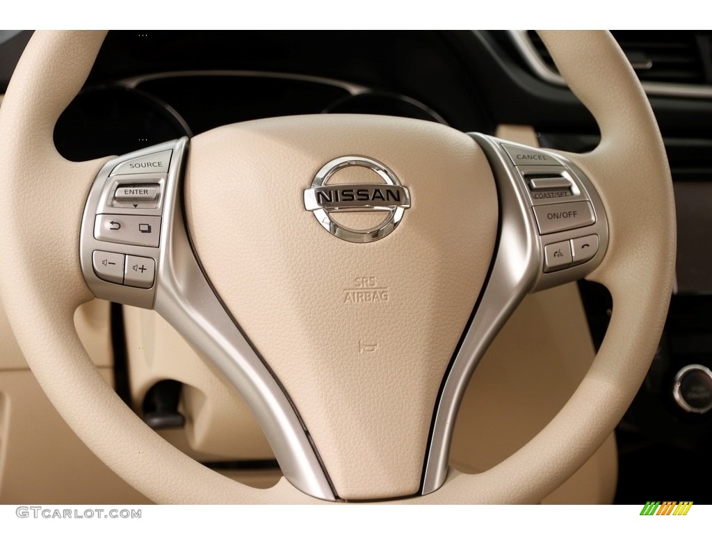 2014 Rogue SV AWD - Moonlight White / Almond photo #7