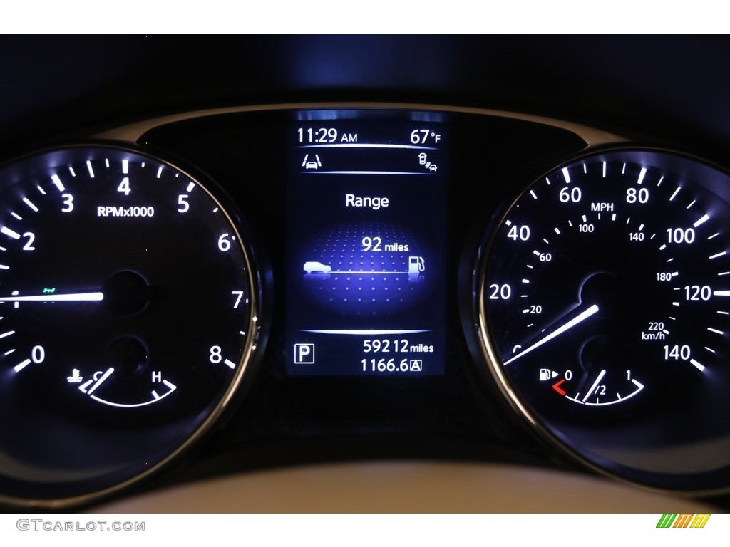 2014 Rogue SV AWD - Moonlight White / Almond photo #8