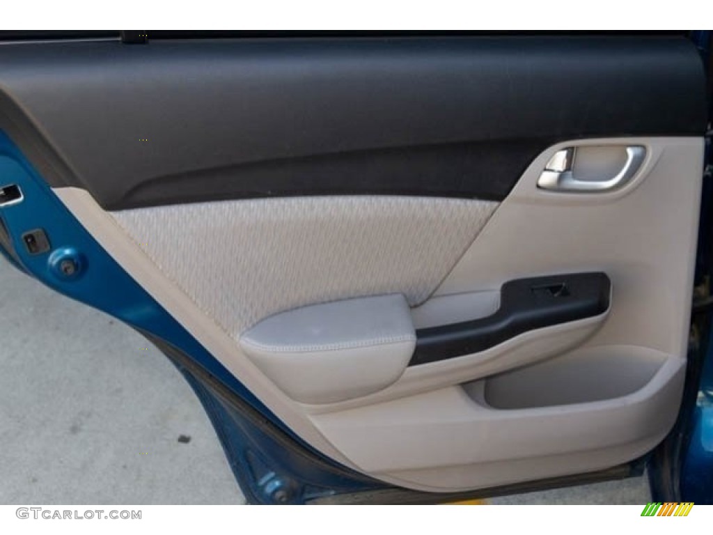 2015 Civic EX Sedan - Dyno Blue Pearl / Black photo #31