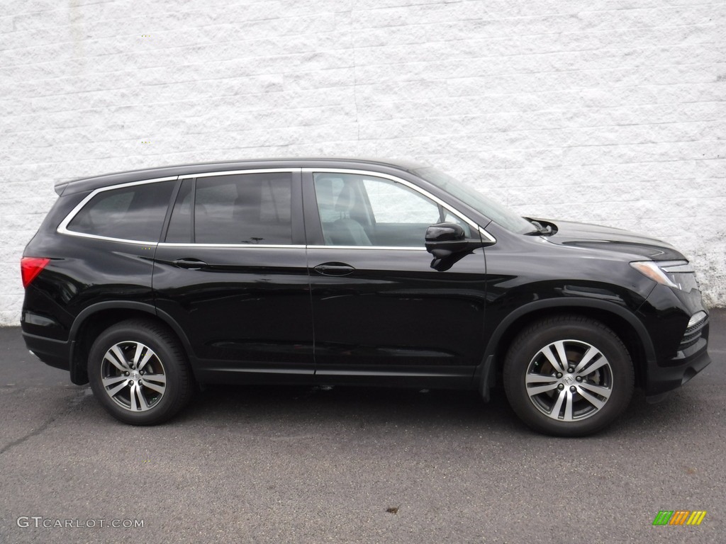 2016 Pilot EX AWD - Crystal Black Pearl / Gray photo #2