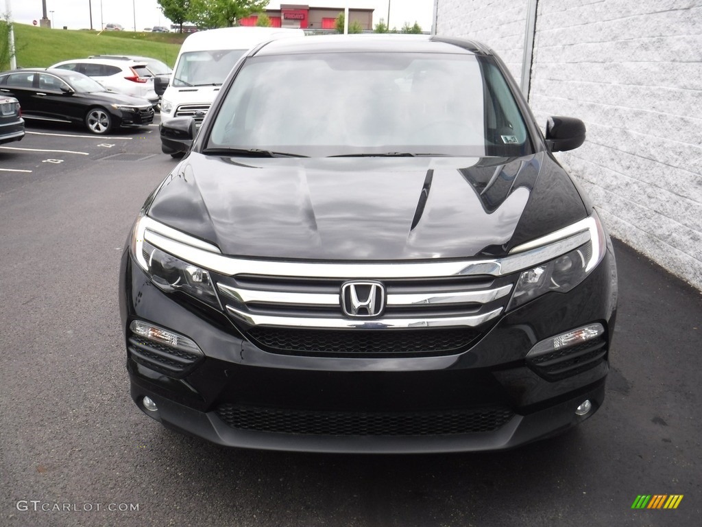 2016 Pilot EX AWD - Crystal Black Pearl / Gray photo #4