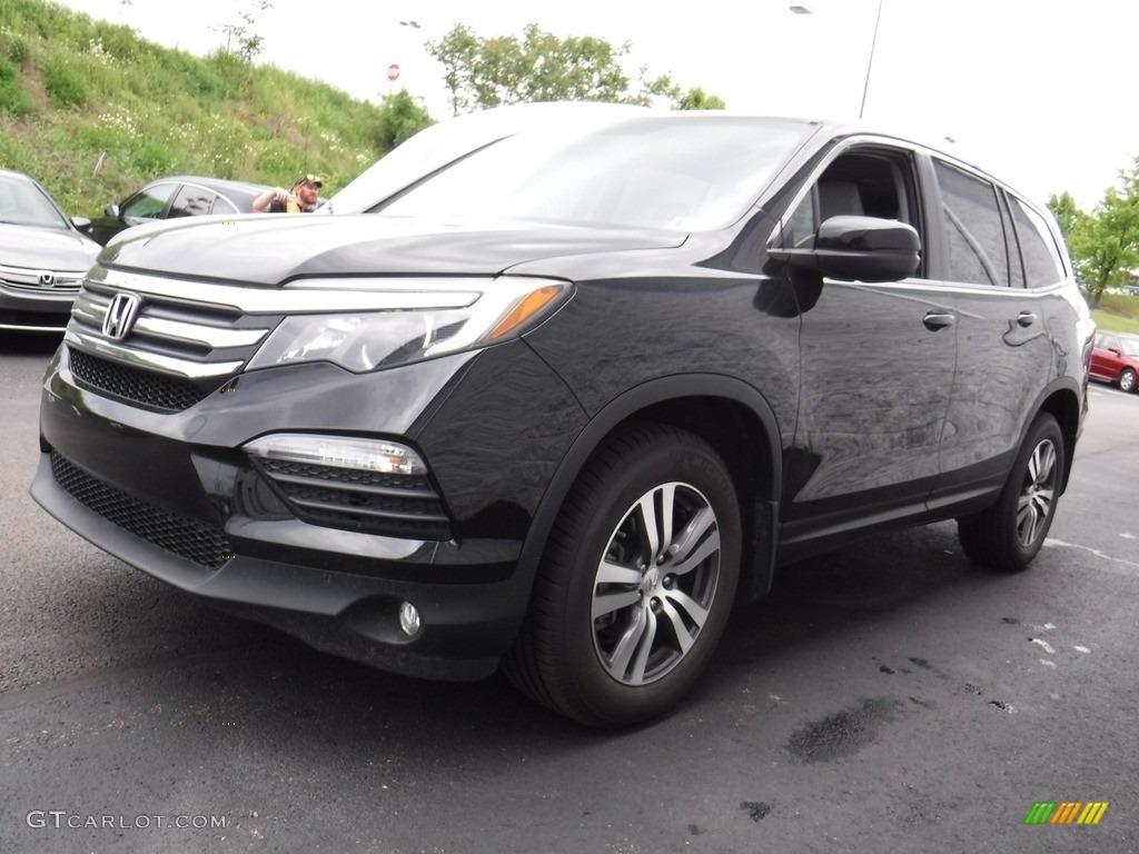 2016 Pilot EX AWD - Crystal Black Pearl / Gray photo #5