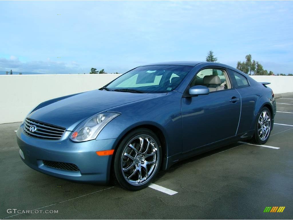 2005 G 35 Coupe - Lakeshore Slate Blue / Wheat photo #1