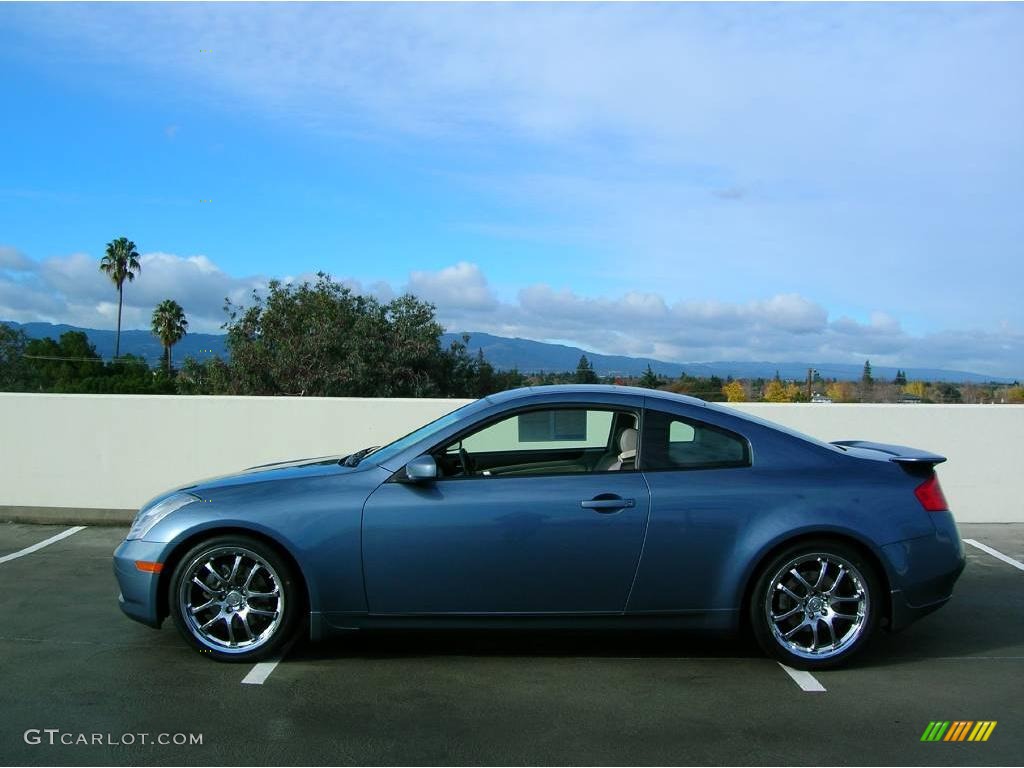 2005 G 35 Coupe - Lakeshore Slate Blue / Wheat photo #2