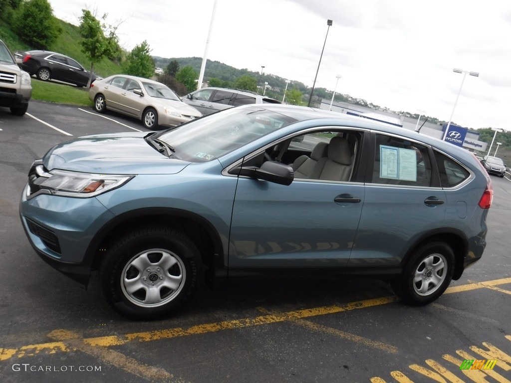 2015 CR-V LX AWD - Mountain Air Metallic / Beige photo #6