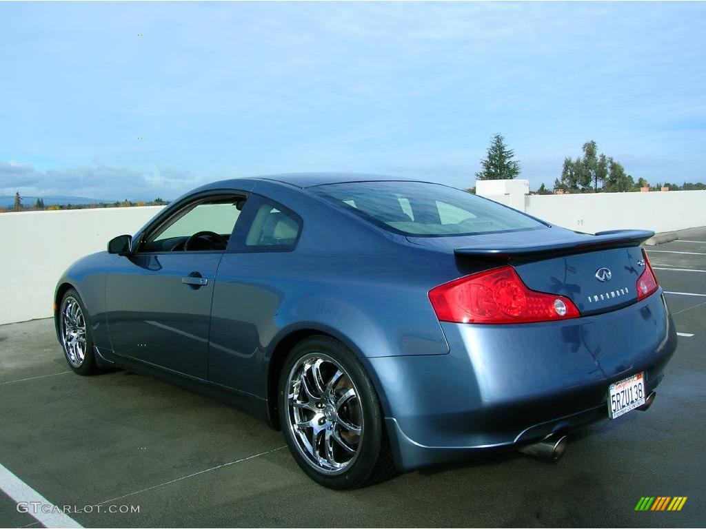 2005 G 35 Coupe - Lakeshore Slate Blue / Wheat photo #3