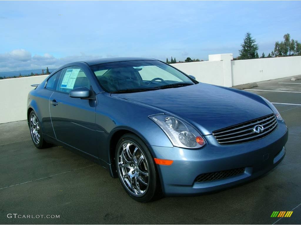2005 G 35 Coupe - Lakeshore Slate Blue / Wheat photo #5