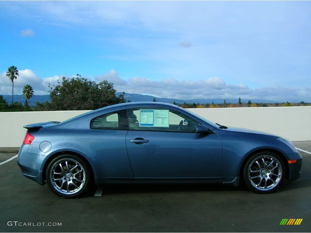 2005 G 35 Coupe - Lakeshore Slate Blue / Wheat photo #6