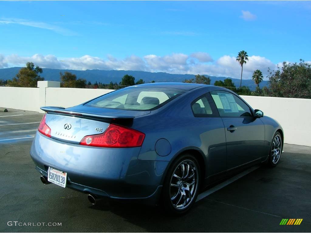 2005 G 35 Coupe - Lakeshore Slate Blue / Wheat photo #7