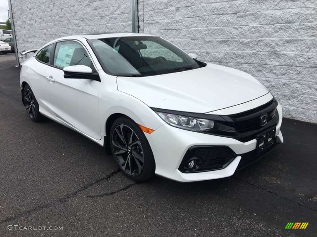 2018 Civic Si Coupe - White Orchid Pearl / Black photo #1