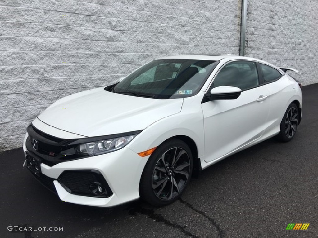 2018 Civic Si Coupe - White Orchid Pearl / Black photo #9