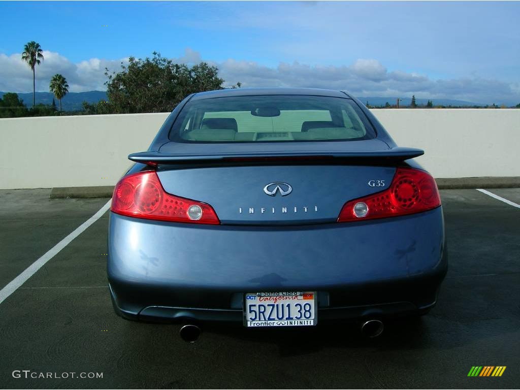 2005 G 35 Coupe - Lakeshore Slate Blue / Wheat photo #8