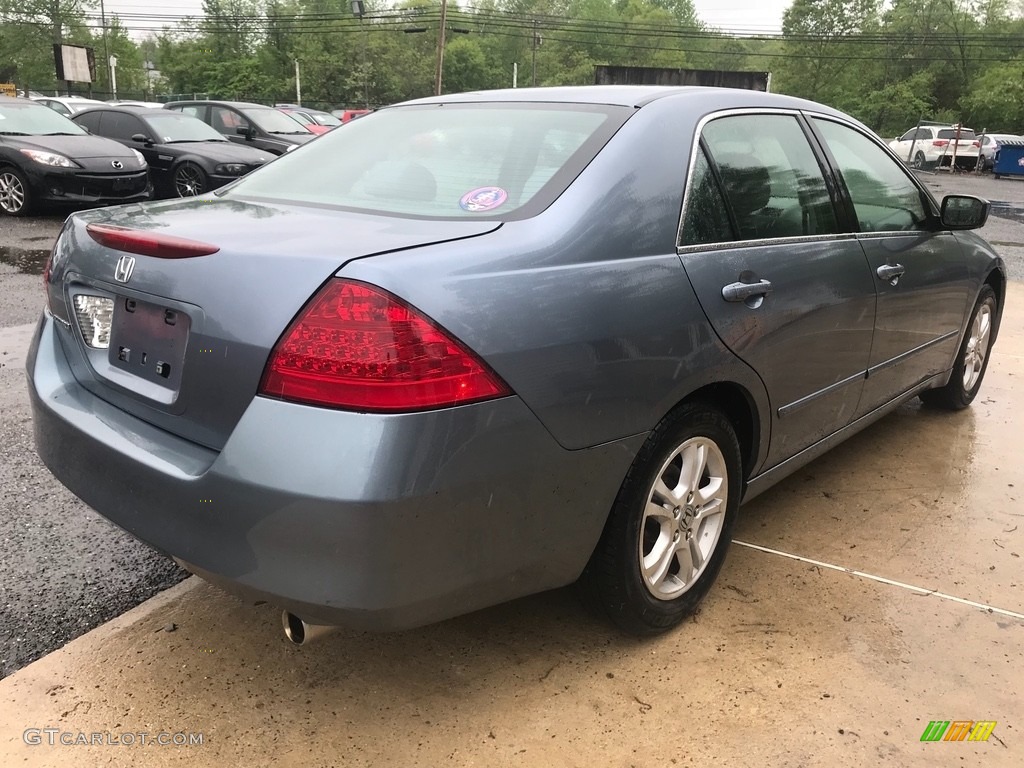 2007 Accord SE Sedan - Cool Blue Metallic / Gray photo #8