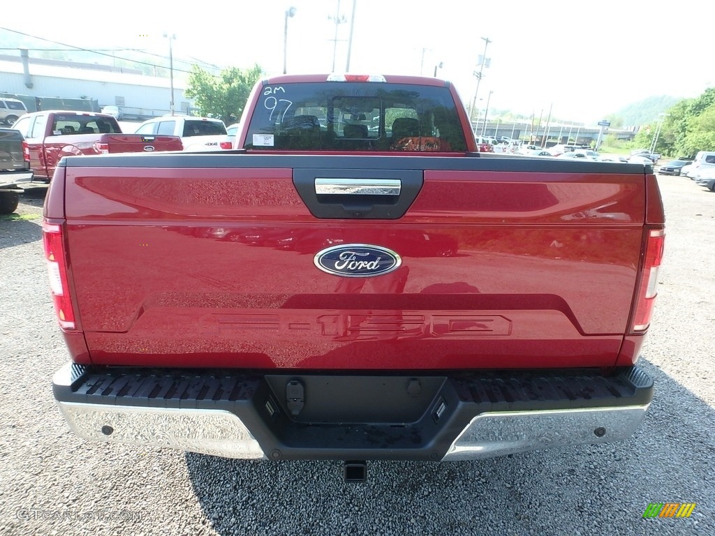2018 F150 XLT SuperCab 4x4 - Ruby Red / Earth Gray photo #4