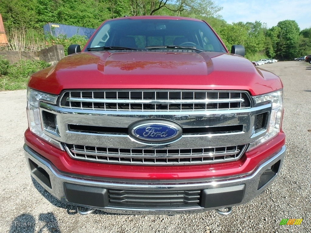 2018 F150 XLT SuperCab 4x4 - Ruby Red / Earth Gray photo #8