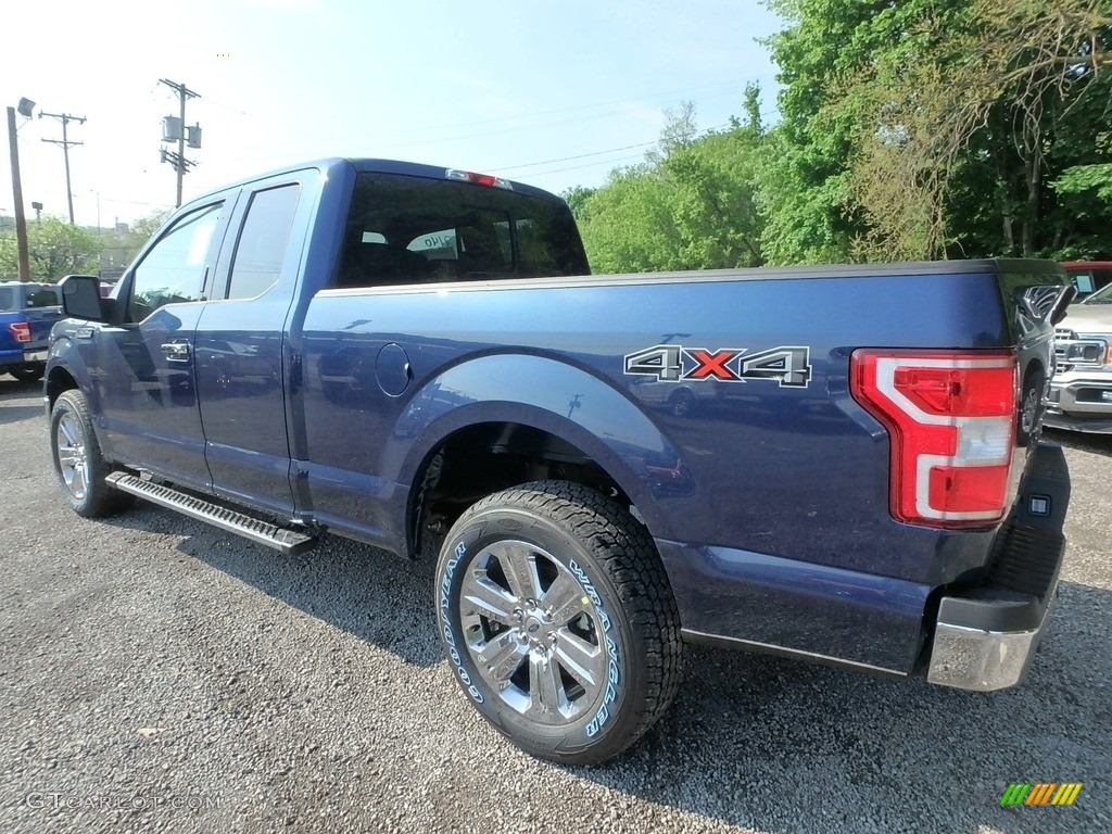 2018 F150 XLT SuperCab 4x4 - Blue Jeans / Earth Gray photo #5