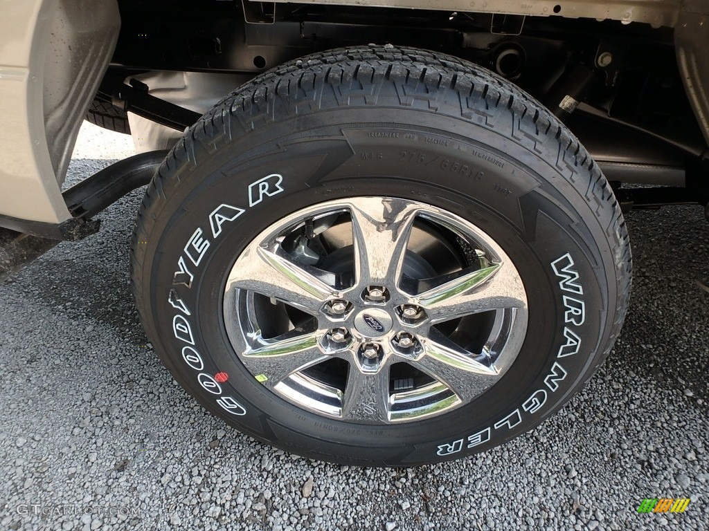 2018 F150 XLT SuperCab 4x4 - White Gold / Light Camel photo #2