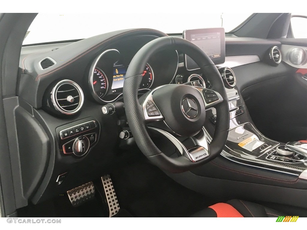 2018 Mercedes-Benz GLC AMG 63 S 4Matic Coupe Red Pepper/Black Dashboard Photo #127223796