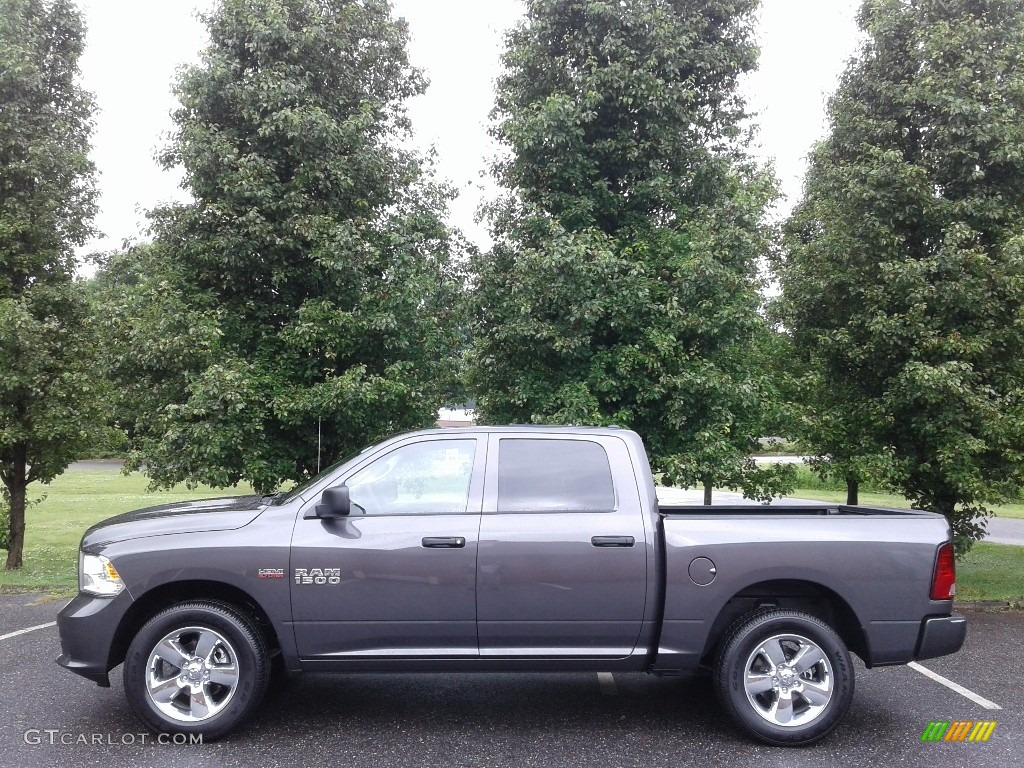 Granite Crystal Metallic 2018 Ram 1500 Express Crew Cab Exterior Photo #127225389