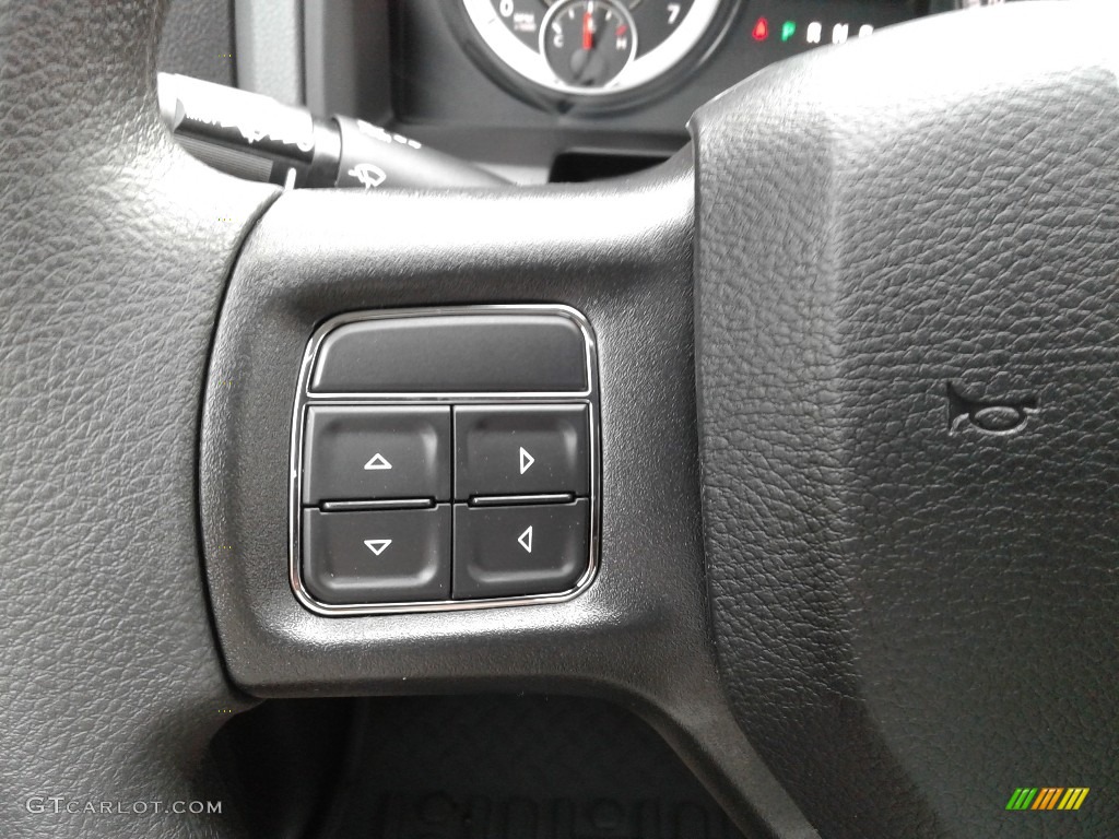 2018 Ram 1500 Express Crew Cab Black/Diesel Gray Steering Wheel Photo #127225674