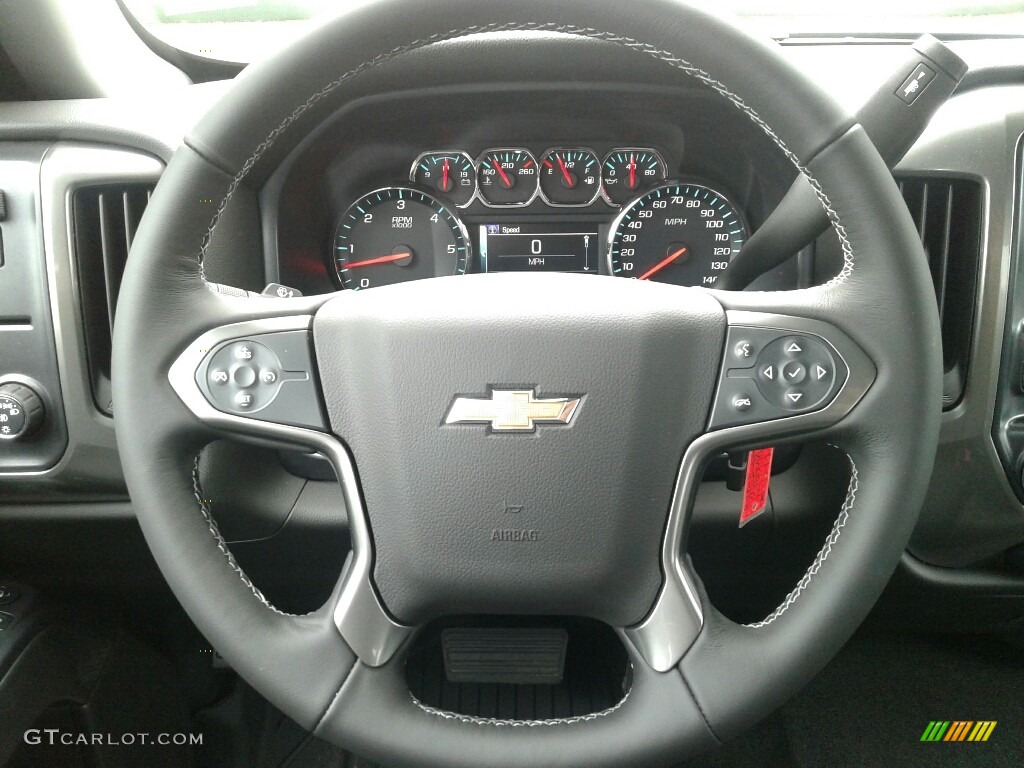 2018 Silverado 1500 LT Double Cab - Black / Dark Ash/Jet Black photo #14