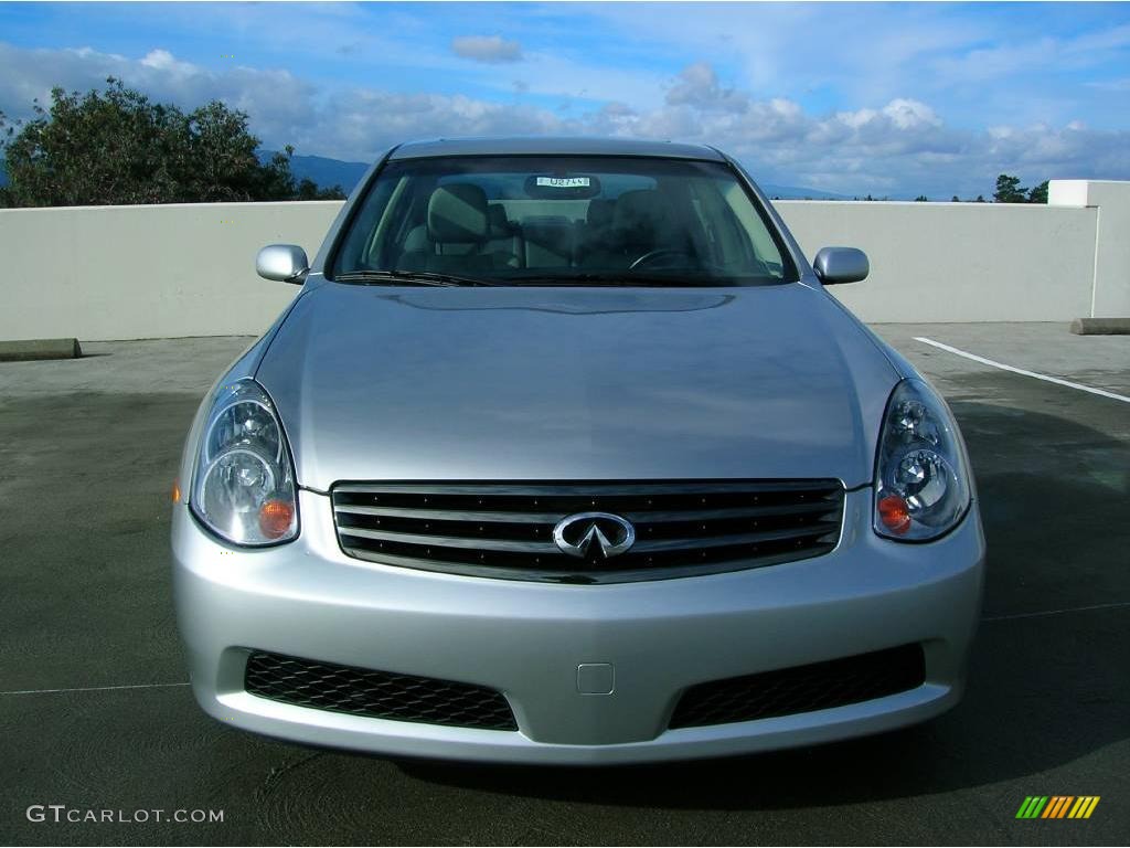 2005 G 35 Sedan - Brilliant Silver Metallic / Stone photo #4