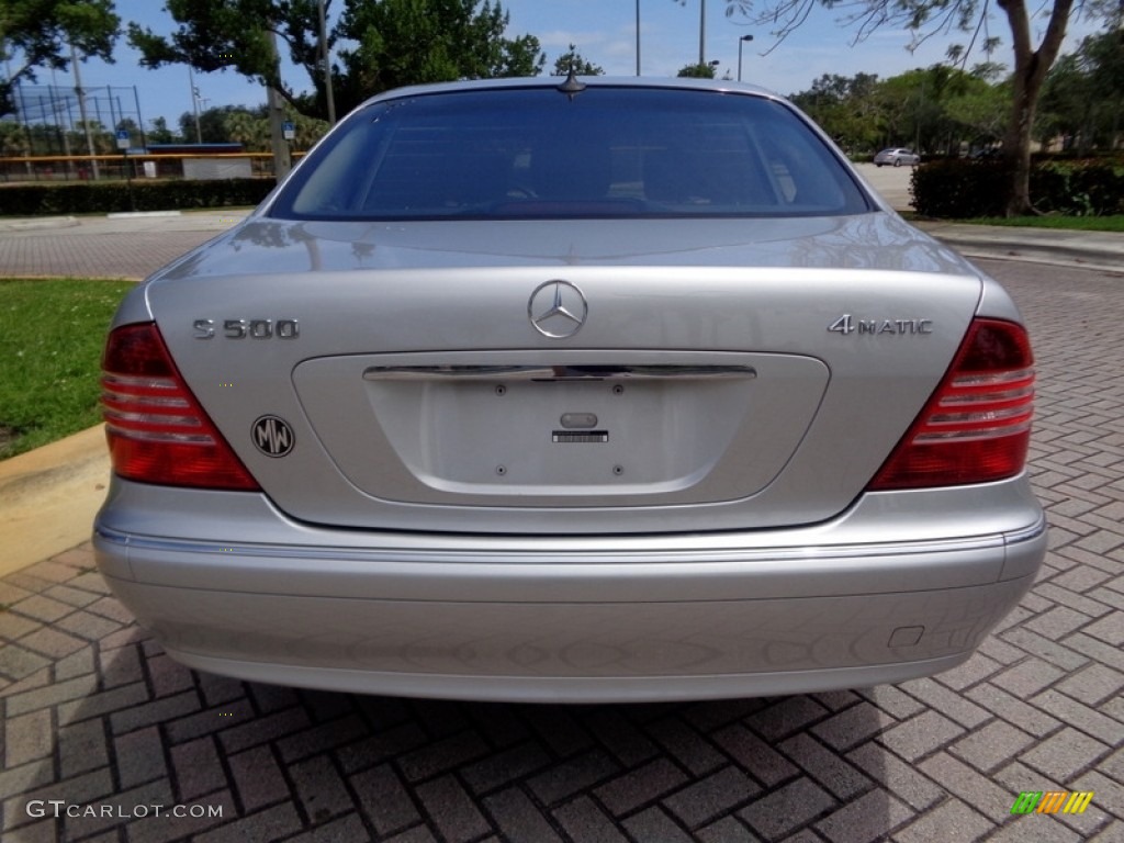2004 S 500 4Matic Sedan - Brilliant Silver Metallic / Charcoal photo #8