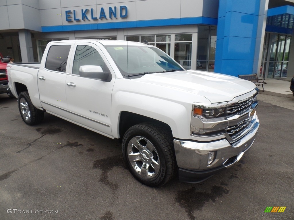 2018 Silverado 1500 LTZ Crew Cab 4x4 - Iridescent Pearl Tricoat / Cocoa Dune photo #3