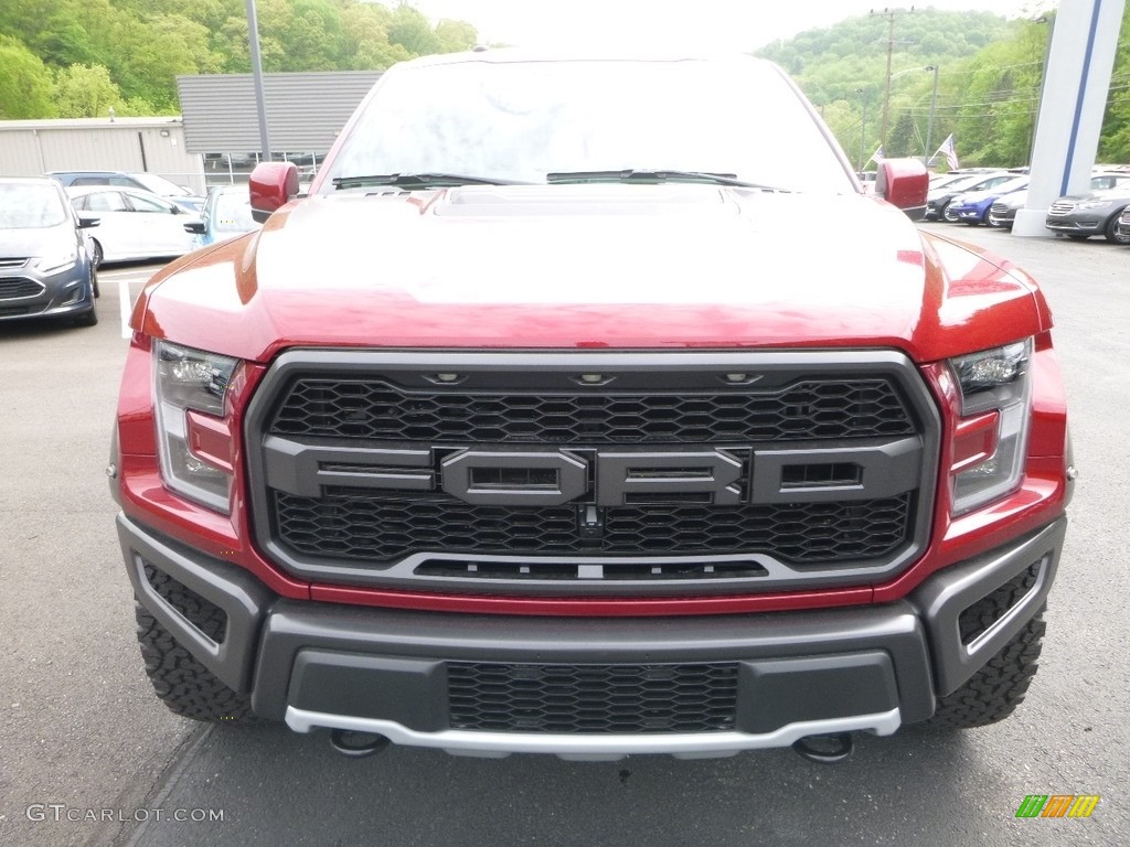 2018 F150 SVT Raptor SuperCrew 4x4 - Ruby Red / Raptor Black photo #4