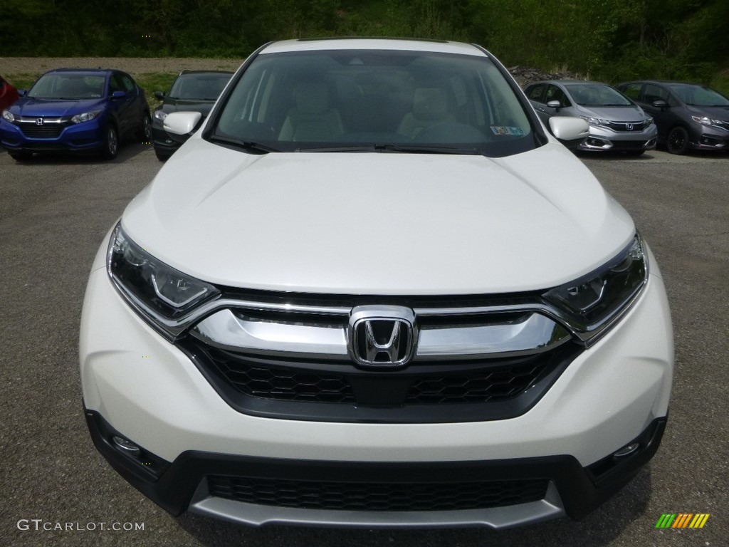 2018 CR-V EX AWD - White Diamond Pearl / Ivory photo #6