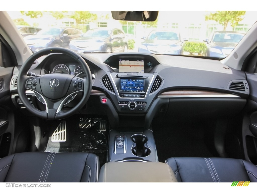 Ebony Interior 2018 Acura MDX Sport Hybrid SH-AWD Photo #127230222