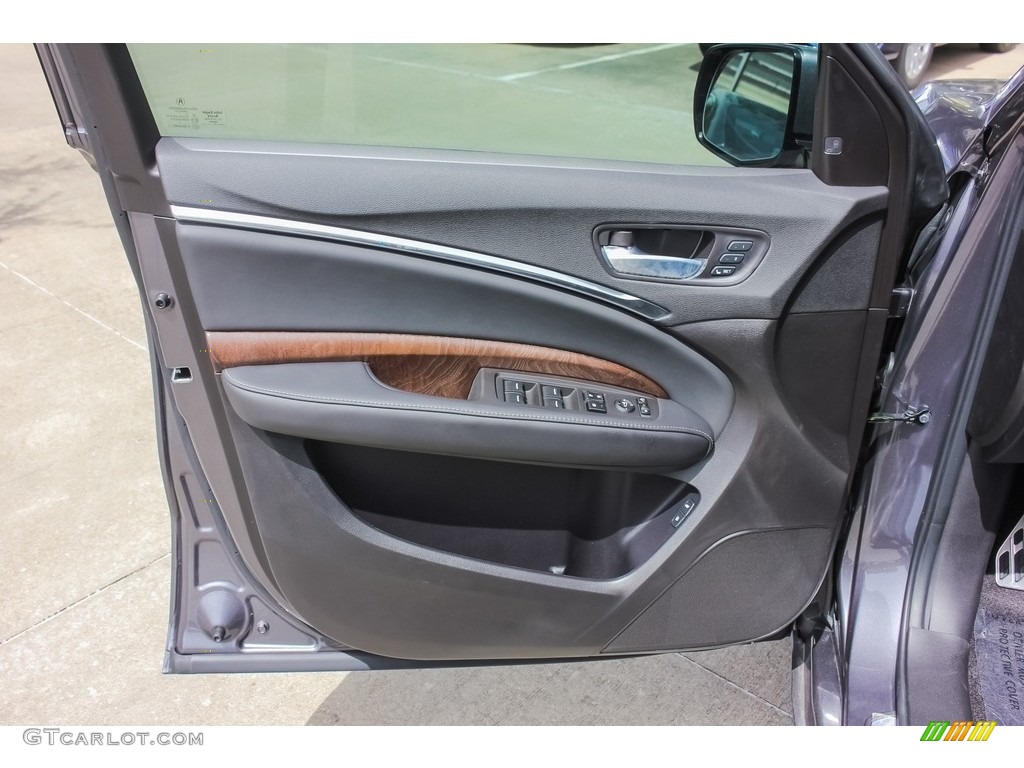 2018 Acura MDX Sport Hybrid SH-AWD Ebony Door Panel Photo #127230258