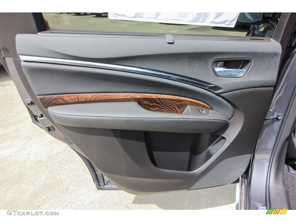 2018 Acura MDX Sport Hybrid SH-AWD Ebony Door Panel Photo #127230281