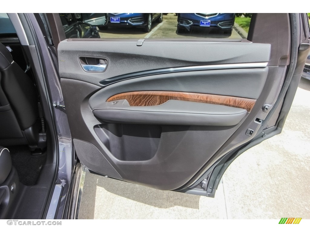 2018 Acura MDX Sport Hybrid SH-AWD Ebony Door Panel Photo #127230309