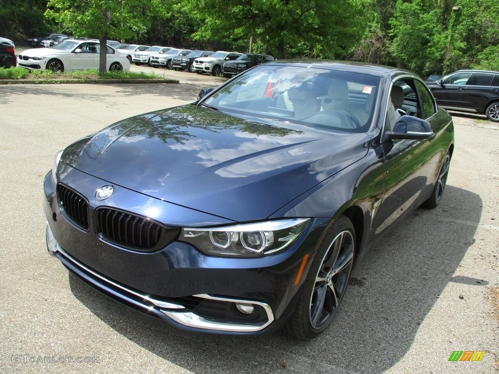 2019 4 Series 430i xDrive Convertible - Imperial Blue Metallic / Ivory White photo #7