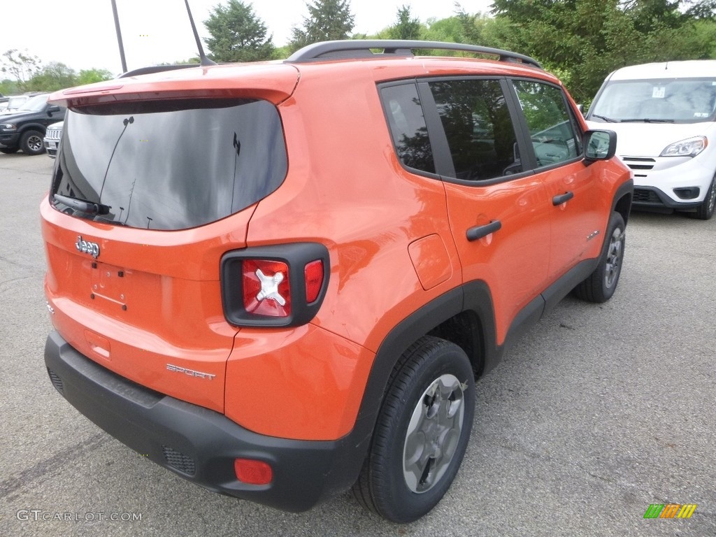 2018 Renegade Sport 4x4 - Omaha Orange / Black photo #5