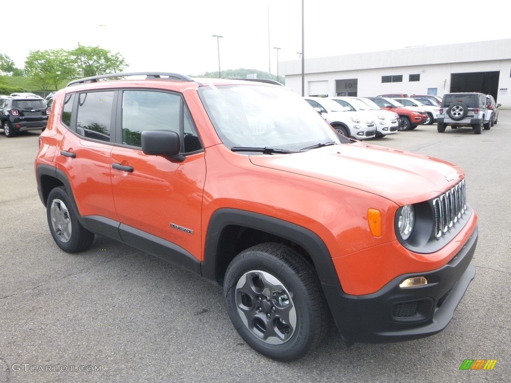 2018 Renegade Sport 4x4 - Omaha Orange / Black photo #19