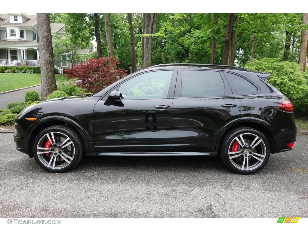 Jet Black Metallic 2014 Porsche Cayenne Turbo S Exterior Photo #127236988