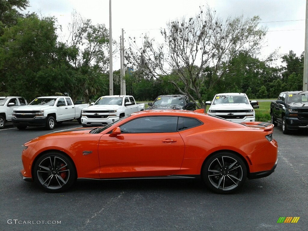 Crush (Orange) 2018 Chevrolet Camaro LT Coupe Hot Wheels Package Exterior Photo #127237633