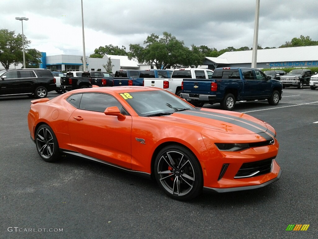 Crush (Orange) 2018 Chevrolet Camaro LT Coupe Hot Wheels Package Exterior Photo #127237777