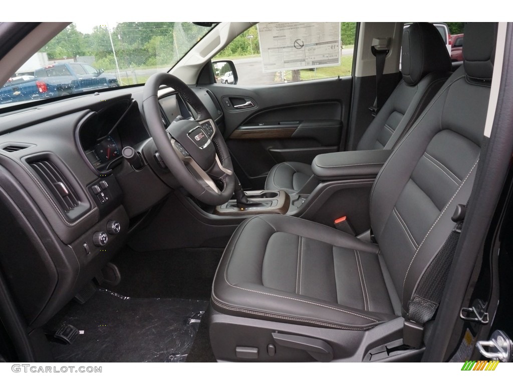 Jet Black Interior 2018 GMC Canyon Denali Crew Cab 4x4 Photo #127237891