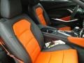 Jet Black/Orange Accents Front Seat Photo for 2018 Chevrolet Camaro #127237915