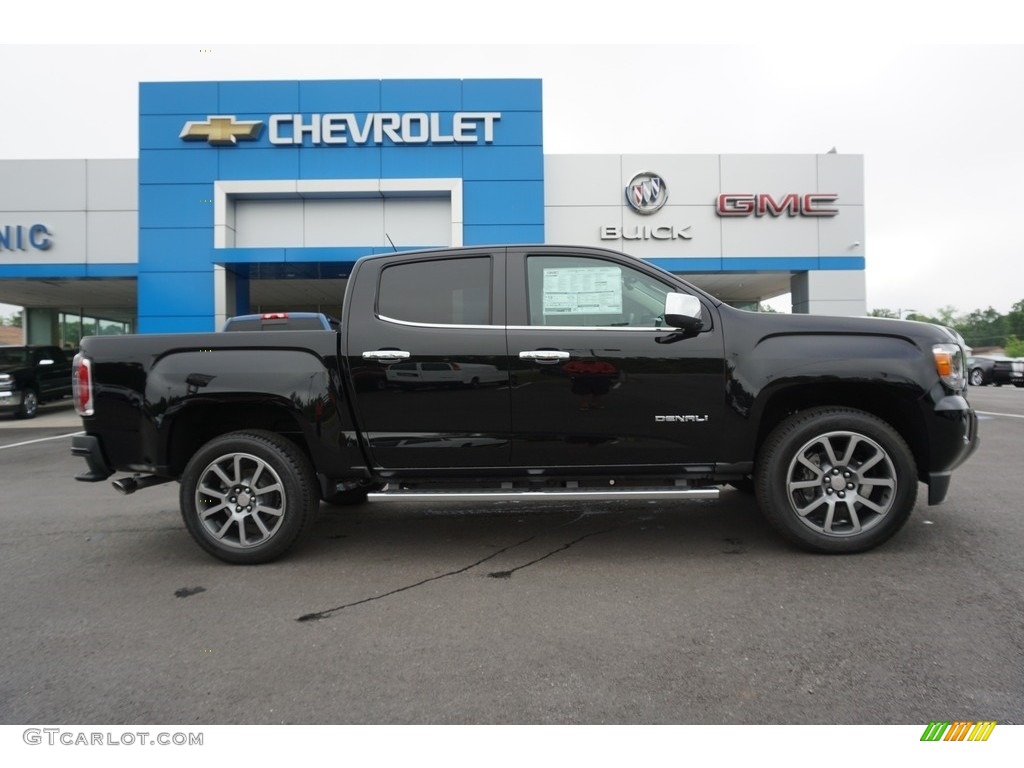 Onyx Black 2018 GMC Canyon Denali Crew Cab 4x4 Exterior Photo #127238011