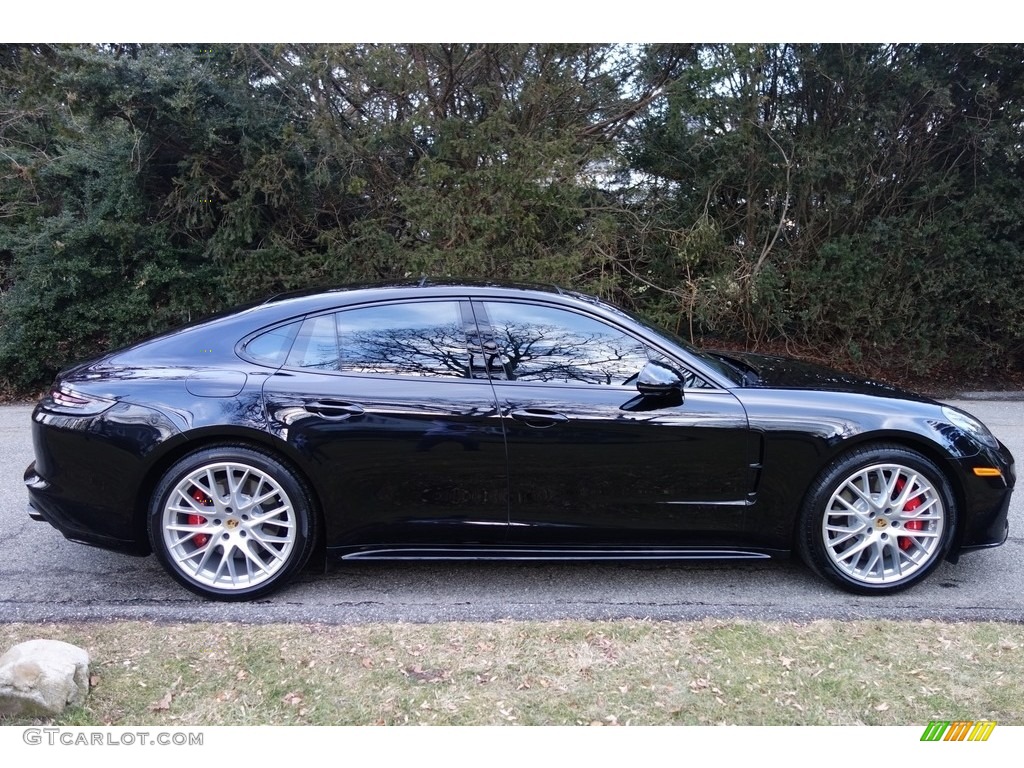 Jet Black Metallic 2017 Porsche Panamera Turbo Exterior Photo #127238218