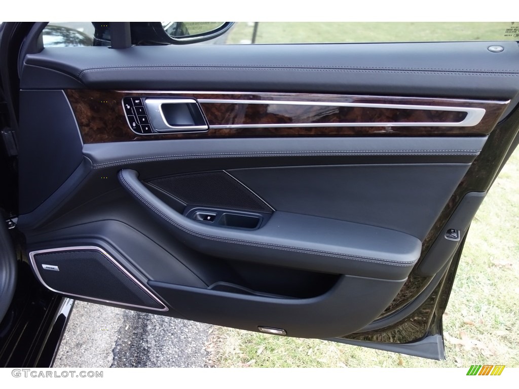 2017 Porsche Panamera Turbo Black Door Panel Photo #127238587