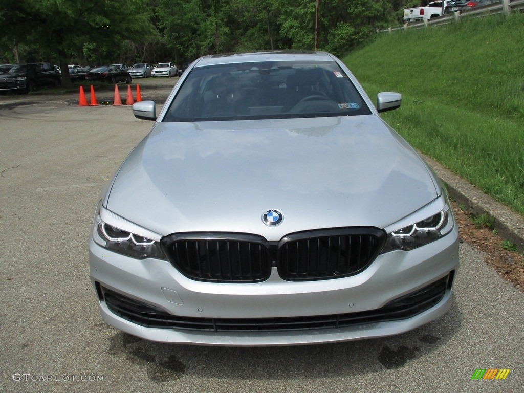 2018 5 Series 540i xDrive Sedan - Glacier Silver Metallic / Black photo #8